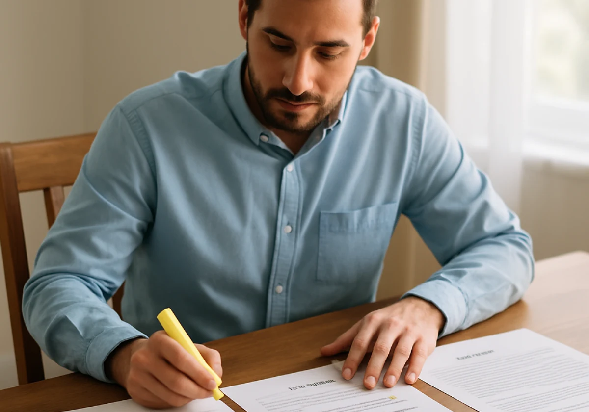 Professional wearing a light blue button-up shirt sitting